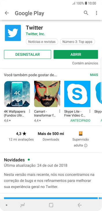 Pressione a tecla de início para finalizar e voltar à tela inicial. Pressione a tecla de início para finalizar e voltar à tela inicial.
