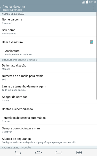 Pressione Definir atualização. Pressione Definir atualização.