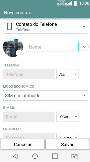 Pressione Nome, e digite o nome desejado. Pressione Nome, e digite o nome desejado.