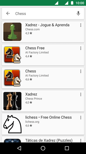 Pressione o app desejado. Pressione o app desejado.