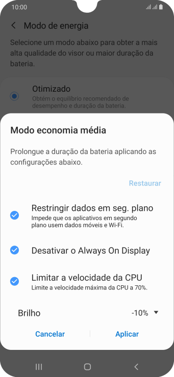 Pressione Aplicar para ativar a função. Pressione Aplicar para ativar a função.