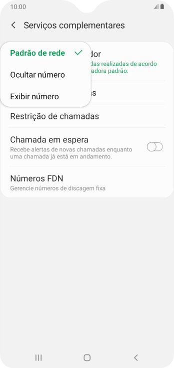 Pressione Exibir número para ativar a identificação do seu número. Pressione Exibir número para ativar a identificação do seu número.