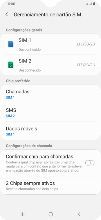 Pressione o chip desejado. Pressione o chip desejado.