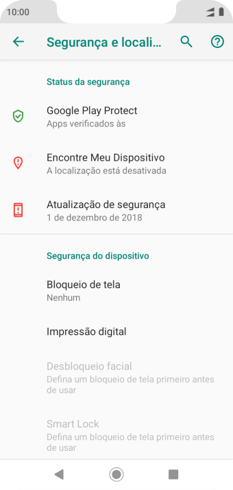 Pressione Impressão digital. Pressione Impressão digital.