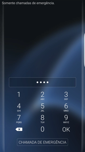 Caso seja solicitado, você deve inserir o código PIN, e pressionar OK. O código PIN padrão é 1010. Caso seja solicitado, você deve inserir o código PIN, e pressionar OK. O código PIN padrão é 1010.