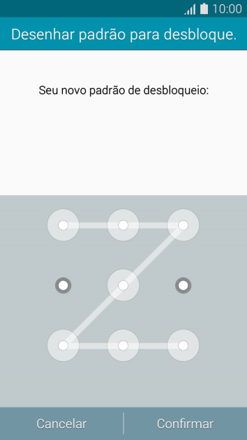 Repita o código do celular selecionado, e pressione Confirmar. Repita o código do celular selecionado, e pressione Confirmar.