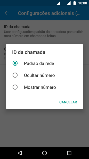 Pressione Mostrar número para ativar a identificação do seu número. Pressione Mostrar número para ativar a identificação do seu número.