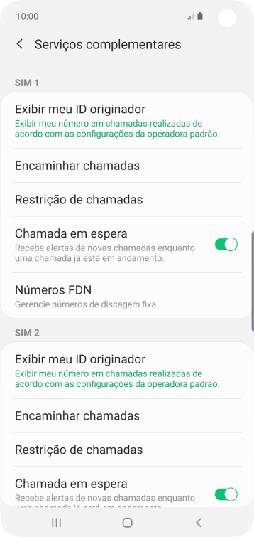 Pressione Encaminhar chamadas. Pressione Encaminhar chamadas.