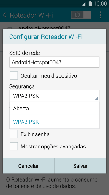 Pressione WPA2 PSK para proteger seu Roteador Wi-Fi com uma senha. Pressione WPA2 PSK para proteger seu Roteador Wi-Fi com uma senha.