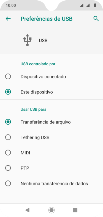 Pressione Transferência de arquivo para ativar a função. Pressione Transferência de arquivo para ativar a função.