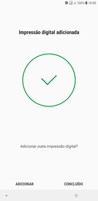 Pressione CONCLUÍDO. Pressione CONCLUÍDO.