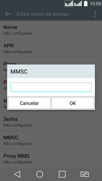 Digite http://mms.tim.br e pressione OK. Digite http://mms.tim.br e pressione OK.