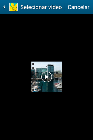 Pressione o vídeo desejado. Pressione o vídeo desejado.
