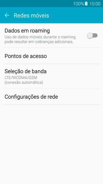 Pressione Configurações de rede. Pressione Configurações de rede.