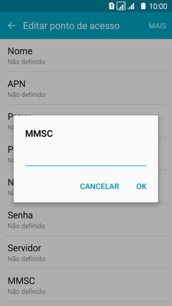 Digite http://mms.tim.br e pressione OK. Digite http://mms.tim.br e pressione OK.