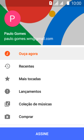 Pressione Coleção de músicas. Pressione Coleção de músicas.