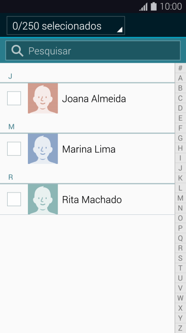 Pressione a lista suspensa acima na tela. Pressione a lista suspensa acima na tela.