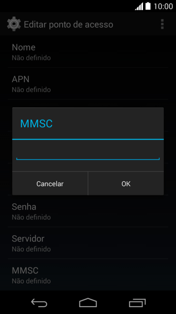 Digite http://mms.tim.br e pressione OK. Digite http://mms.tim.br e pressione OK.