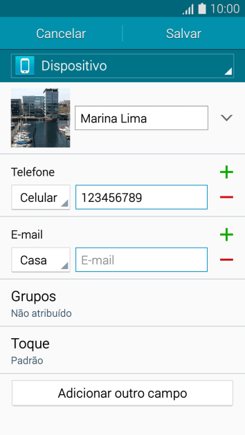 Pressione E-mail, e digite o endereço de e-mail. Pressione E-mail, e digite o endereço de e-mail.