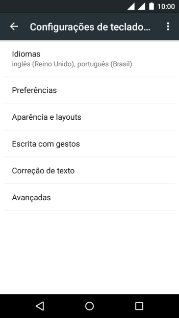 Pressione Correção de texto. Pressione Correção de texto.