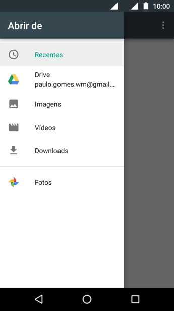 Pressione Imagens, e navegue até a pasta desejada. Pressione Imagens, e navegue até a pasta desejada.
