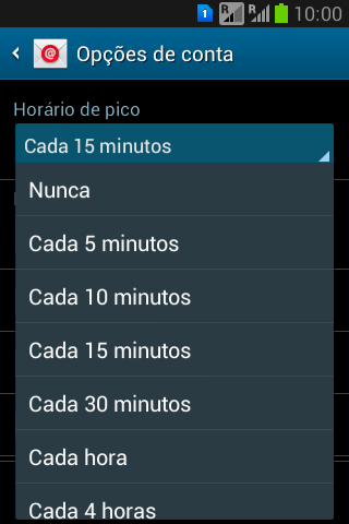 Pressione a configuração desejada. Pressione a configuração desejada.