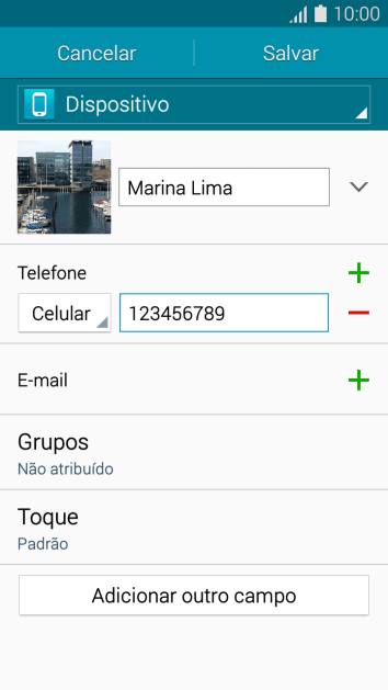 Pressione a lista suspensa ao lado do número de telefone. Pressione a lista suspensa ao lado do número de telefone.
