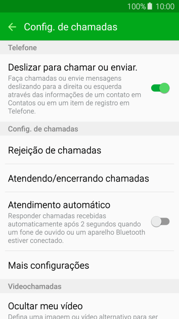 Pressione Mais configurações. Pressione Mais configurações.