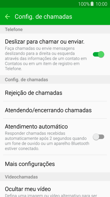 Pressione Mais configurações. Pressione Mais configurações.