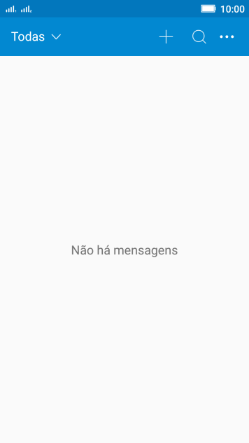 Pressione o ícone de nova mensagem. Pressione o ícone de nova mensagem.