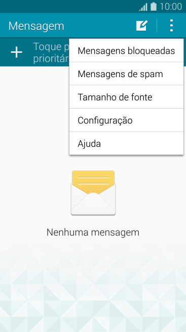 Pressione Configuração. Pressione Configuração.