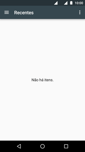 Deslize para a direita a partir do lado esquerdo da tela. Deslize para a direita a partir do lado esquerdo da tela.