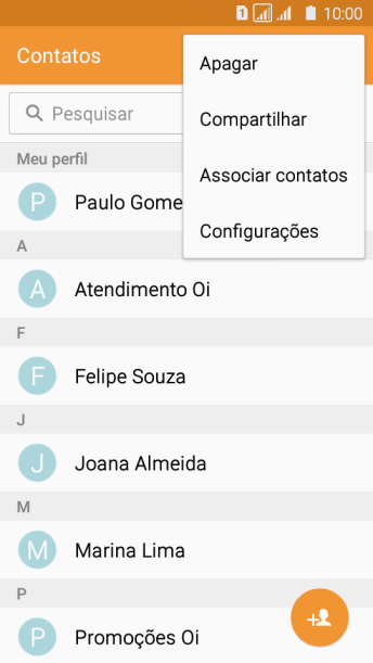 Pressione Configurações. Pressione Configurações.