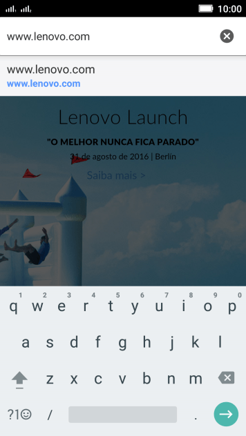 Digite o endereço da página desejada, e pressione a seta da direita. Digite o endereço da página desejada, e pressione a seta da direita.