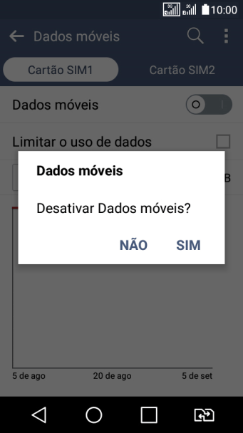 Se você desativar a função, deve pressionar SIM. Se você desativar a função, deve pressionar SIM.