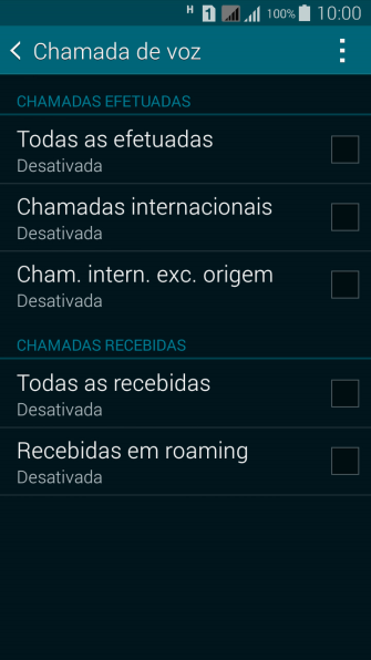 Pressione o tipo de bloqueio desejado. Pressione o tipo de bloqueio desejado.