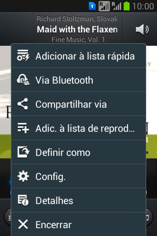 Pressione Adic. à lista de reprod.... Pressione Adic. à lista de reprod....