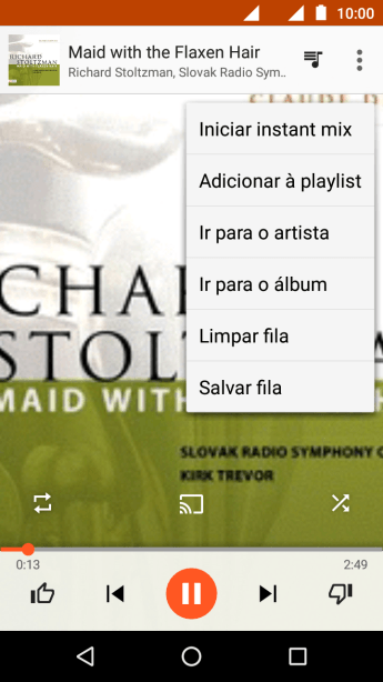 Pressione Adicionar à playlist. Pressione Adicionar à playlist.
