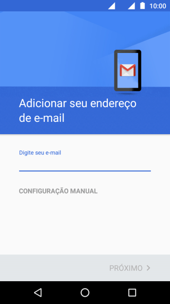 Pressione o campo de escrever, e digite o endereço de e-mail. Pressione o campo de escrever, e digite o endereço de e-mail.