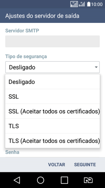 Pressione Desligado para ativar ou desativar a função. Pressione Desligado para ativar ou desativar a função.