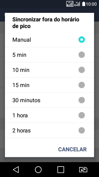 Pressione a configuração desejada. Pressione a configuração desejada.