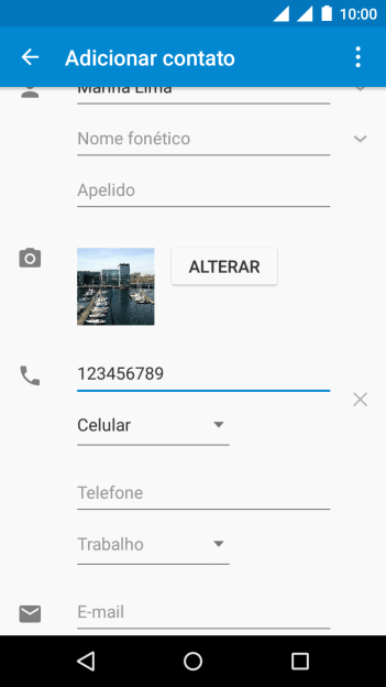 Pressione a lista suspensa abaixo do número de telefone. Pressione a lista suspensa abaixo do número de telefone.