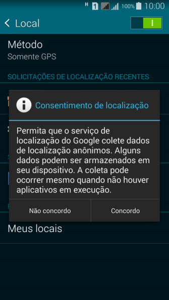 Se você quiser ativar a função, deve pressionar Concordo. Se você quiser ativar a função, deve pressionar Concordo.