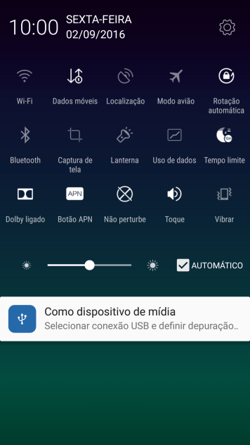 Pressione o ícone de configurações. Pressione o ícone de configurações.