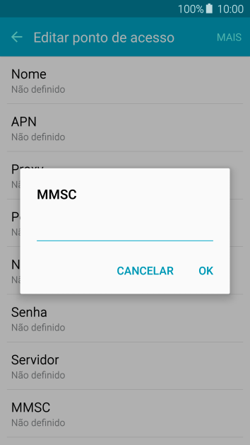 Digite http://mms.tim.br e pressione OK. Digite http://mms.tim.br e pressione OK.