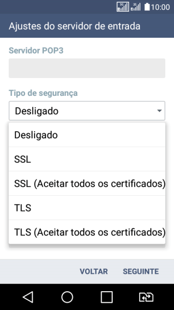 Pressione Desligado para ativar ou desativar a função. Pressione Desligado para ativar ou desativar a função.