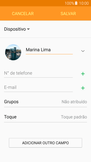 Pressione Nº de telefone, e digite o número de telefone. Pressione Nº de telefone, e digite o número de telefone.