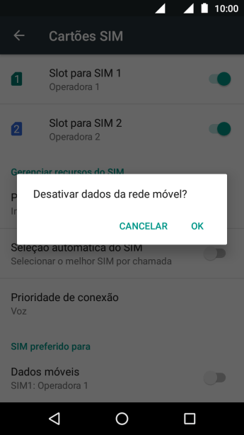 Se você desativar a função, deve pressionar OK. Se você desativar a função, deve pressionar OK.