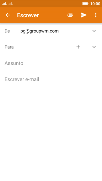 Pressione Para, e digite as primeiras letras do destinatário. Pressione Para, e digite as primeiras letras do destinatário.