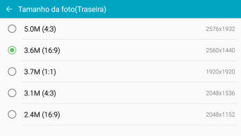 Pressione a resolução desejada. Pressione a resolução desejada.